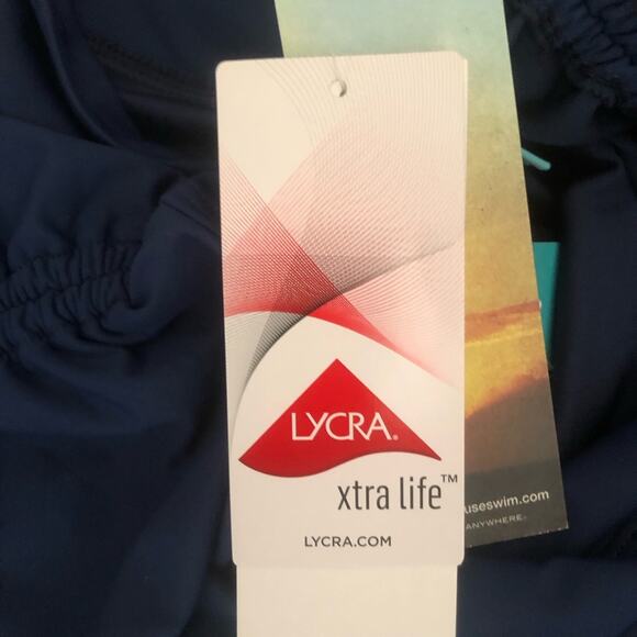 Beach House Plus Size Paloma Beach Solids Blake Adjustable Swim Short Navy 22W - Picture 14 of 16